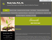 Tablet Screenshot of drwendyfader.com